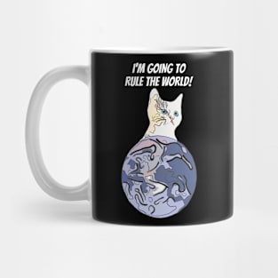 Cat Rules the World Mug